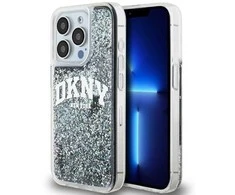 Apple iPhone 15 Pro Max DKNY dėklas Liquid Glitter Big Logo (DKHCP15XLBNAEK) juodos spalvos