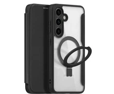 Dux Ducis Skin X Pro magnetic ring / stand for Samsung S24 Plus - dėklas telefonui juodos spalvos