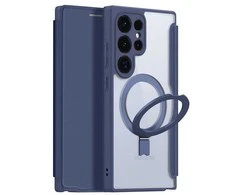 Dux Ducis Skin X Pro magnetic ring / su stoveliu Samsung S24 Ultra - dėklas telefonui mėlynos spalvos