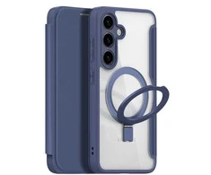 Dux Ducis Skin X Pro magnetic ring/su stoveliu Samsung S24 Plus - dėklas telefonui mėlynos spalvos