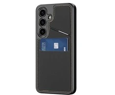 Dux Ducis dėklas RAFI II MAG su stoveliu suderinamas su MagSafe skirtas Samsung Galaxy S24 juodos spalvos