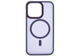Dėklas Evelatus Apple iPhone 14 Pro Max Hybrid Case With MagSafe PC+TPU Deep Violetinė