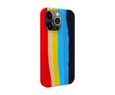 Dėklas Evelatus Apple iPhone 14 Pro Max Silicone case Multi-Colored Rainbow