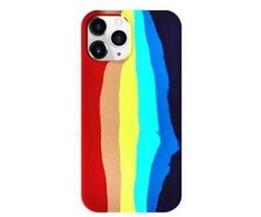 Dėklas Evelatus Apple iPhone 14 Pro Silicone case Multi-Colored Rainbow