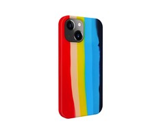 Dėklas Evelatus Apple iPhone 14 Silicone case Multi-Colored Rainbow