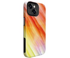 Dėklas Evelatus Armor Case iPhone 15 TPU + PC Dubultā Slāņa Pielāgojams Dzeltenā Oranžā Druka Šoku Izturīga Cieta Aizsardzība