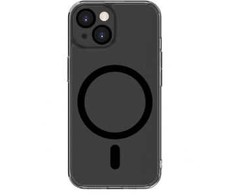 Dėklas Evelatus Apple iPhone 15 Clear Case With MagSafe and Camera Protection Transparent Juodas