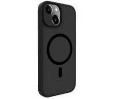 Dėklas Evelatus Apple iPhone 15 Hybird Case With Magsafe PC+TPU Juodas