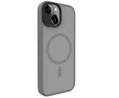 Dėklas Evelatus Hibrīdā MagSafe korpuss iPhone 15 Dubultā slāņa PC + TPU ar iebūvētu magnētisko gredzenu triecienizturīgai aizsardzībai Sudraba