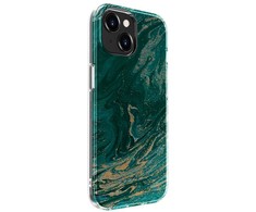 Dėklas Evelatus Apple iPhone 15 PC Customized Print Design Marble Turquoise