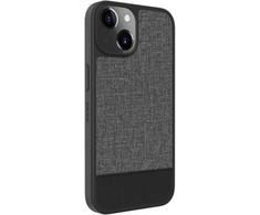 Dėklas Evelatus Apple iPhone 15 Plactic Leather Magsafe Back Cover Gray