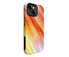 Dėklas Evelatus iPhone 15 Plus Armor Case TPU + PC Printed Design Dzeltena-Oranža