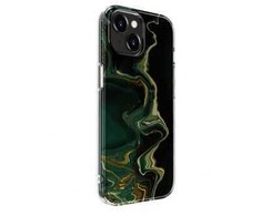 Dėklas Evelatus Apple iPhone 15 Plus PC Customized Print Design Marble Dark Žalias