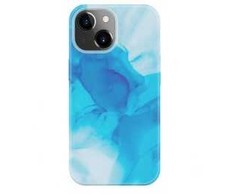 Dėklas Evelatus iPhone 15 Premium Silikona Vāks Ar Drukātu Dizainu Zilā Krāsā