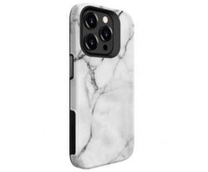 Dėklas Evelatus Armor Case iPhone 15 Pro TPU + PC Dubultā Slāņa Pielāgots Marmora Balts Druka Šoka Izlīdzināšanai Izturīga Aizsardzība