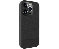 Dėklas Evelatus Apple iPhone 15 Pro Max Plactic Leather Magsafe Back Cover Juodas