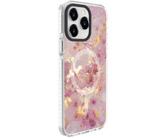 Dėklas Evelatus iPhone 15 Pro Max PC+TPU ar MagSafe Pielāgota Druka Rozā
