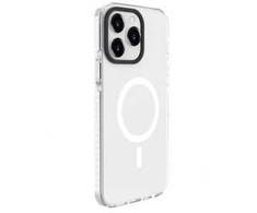 Dėklas Evelatus Apple iPhone 15 Pro Max Clear Case PC+TPU With MagSafe Transparent