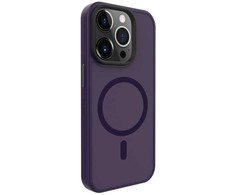 Dėklas Evelatus Apple iPhone 15 Pro Max Hybird Case With Magsafe PC+TPU Deep Violetinė