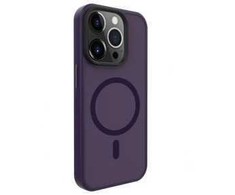 Dėklas Evelatus Apple iPhone 15 Pro Max Hybird Case With Magsafe PC+TPU Deep Violetinė