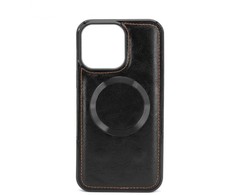 Dėklas Evelatus Apple iPhone 15 Pro Max Multifunctional Wallet wristband leather case Juodas
