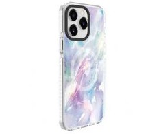 Dėklas Evelatus iPhone 15 Pro Max PC+TPU ar MagSafe pielāgota druka purpursarkanā krāsā