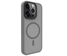 Dėklas Evelatus Apple iPhone 15 Pro Max Hybird Case With Magsafe PC+TPU Sidabrinis