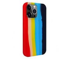 Dėklas Evelatus Apple iPhone 15 Pro Max Silicone case Multi-Colored Rainbow