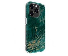 Dėklas Evelatus Apple iPhone 15 Pro PC Customized Print Design Marble Turquoise