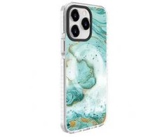 Dėklas Evelatus Apple iPhone 15 Pro PC+TPU With MagSafe Customized Print Mėlyna Marble