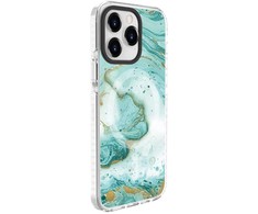 Dėklas Evelatus Apple iPhone 15 Pro PC+TPU With MagSafe Customized Print Mėlyna Marble