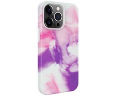 Dėklas Evelatus Premium Silikona Vāciņš iPhone 15 Pro Ar Pielāgotu Violeta Druku Mīkstas Virsmas Beigās Slim Šoka Pretestība