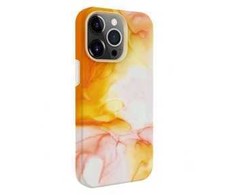 Dėklas Evelatus Premium Silikona Vāciņš iPhone 15 Pro Ar Personalizētu Oranžu Druku Mīksta Pieskāriena Apdare Slim Šoka Pretestība