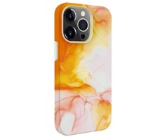 Dėklas Evelatus Premium Silikona Vāciņš iPhone 15 Pro Ar Personalizētu Oranžu Druku Mīksta Pieskāriena Apdare Slim Šoka Pretestība