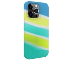 Dėklas Evelatus Apple iPhone 15 Pro Silicone case Multi-Colored Geltona Žalias