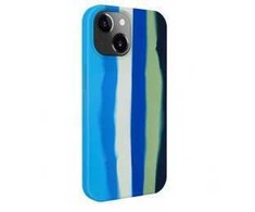 Dėklas Evelatus iPhone 15 Silikona Vāciņš Dažādu Krāsu Dizains Zila Gradienta