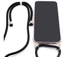 Dėklas Evelatus Samsung A50 Case with rope Juodas Transparent