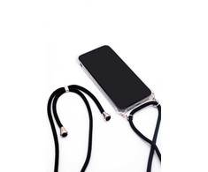 Dėklas Evelatus Samsung A50s Case with rope Juodas Transparent