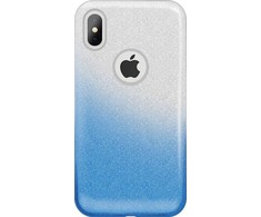 Dėklas GreenGo Apple iPhone X/Xs Gradient Glitter 3in1 Case Mėlyna