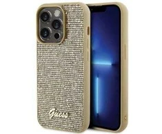 GUESS GUHCP15XPMSDGSD IPHONE 15 PRO MAX 6.7" AUKSINIS/AUKSINIS KIETAS DĖKLAS DISCO METAL SCRIPT