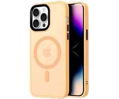 Hurtel Magnetic Collection MagSafe Apple iPhone 16 – dėklas telefonui oranžinės spalvos