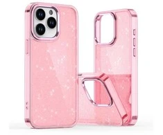 Hurtel Glitter Apple iPhone 16 Pro – dėklas telefonui rožinės spalvos