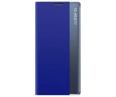 Hurtel New Sleep View atverčiamas and su stoveliu Samsung Galaxy A35 - dėklas telefonui mėlynos spalvos