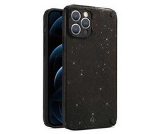 Dėklas iLike Apple IPHONE 12 PRO ARMOR GLITTER CASE Juodas