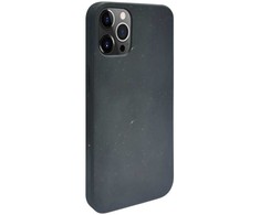 Dėklas iLike Apple iPhone 12 Pro Max Silicone plastikas case Eco Print Design Juodas