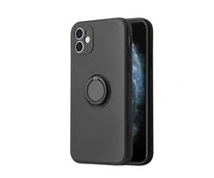 Dėklas iLike Apple IPHONE 13 PRO MAX SILICONE RING Juodas