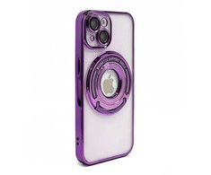 Dėklas iLike Apple iPhone 14 IH MAGSAFE HIDDEN STAND COVER Violetinė
