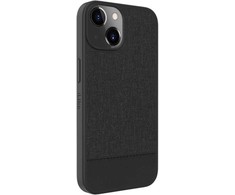 Dėklas iLike Apple iPhone 14 Plastic Leather Back Cover Juodas