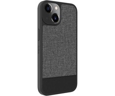 Dėklas iLike Apple iPhone 14 Plastic Leather Back Cover Gray