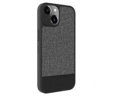 Dėklas iLike Apple iPhone 14 Plastic Leather Back Cover Gray
